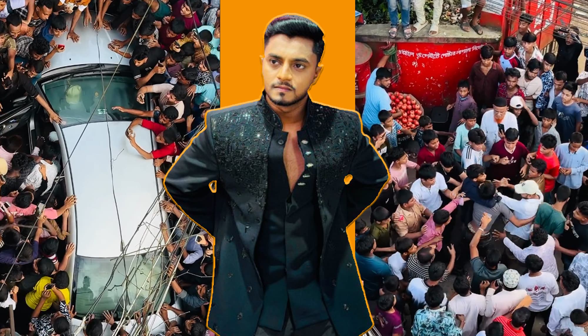 কনটেন্ট ক্রিয়েটর জেকে শান্তকে ঘিরে ভিড় হাতাহাতি, ২৫-৩০টি মোবাইল চুরি