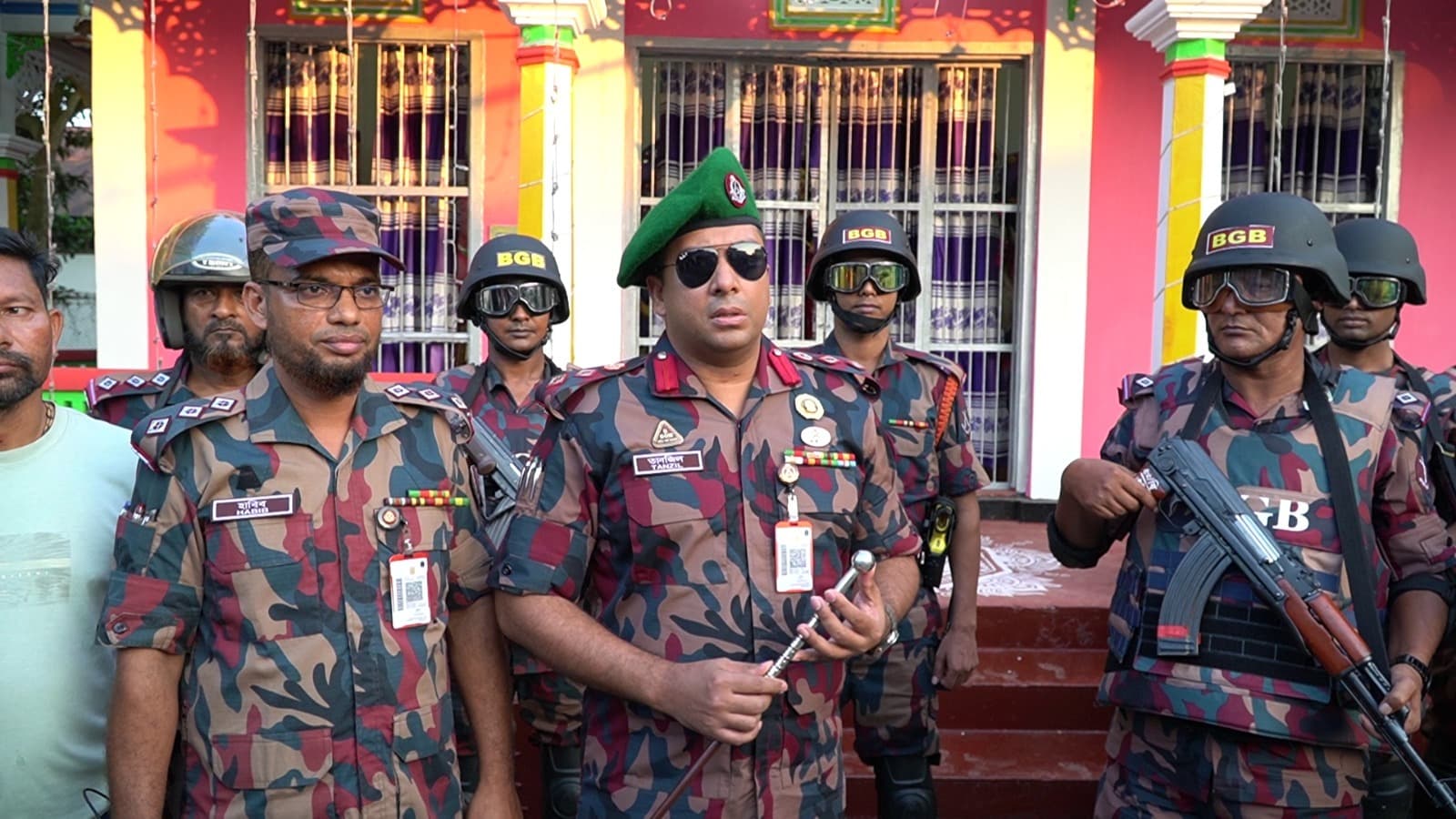 হবিগঞ্জে সীমান্তবর্তী পূজামণ্ডপে ১২ প্লাটুন বিজিবির মোতায়েন